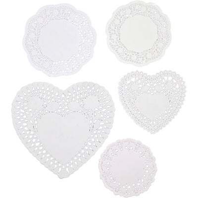 Cakeservetten, afm 9-14,5 cm, 5x80 stuk 1 doos
