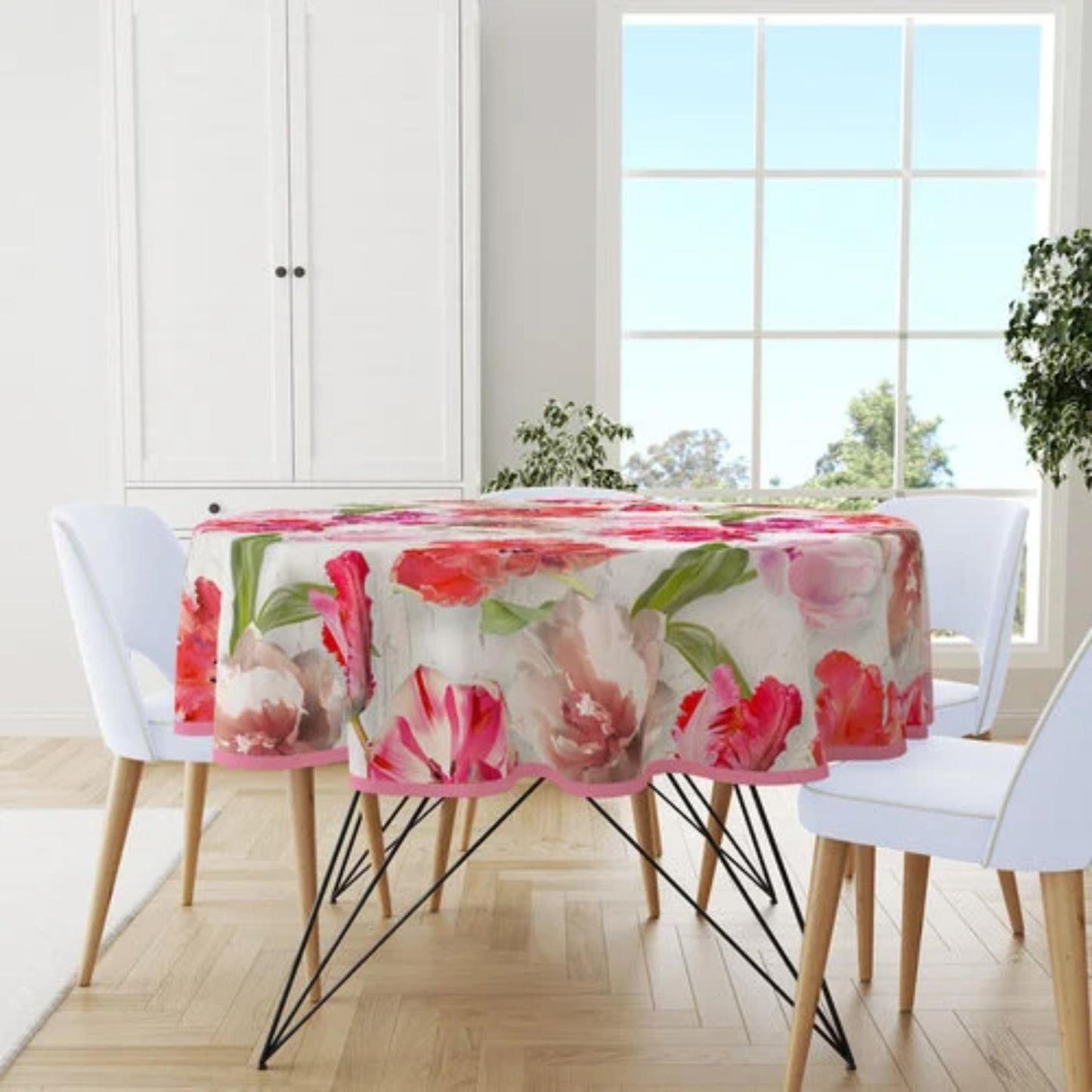 Wicotex tafelkleed rond tulpen ø160cm pvc