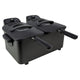 Inventum friteuse dubbel 2x2,5 liter zwart 1800 watt