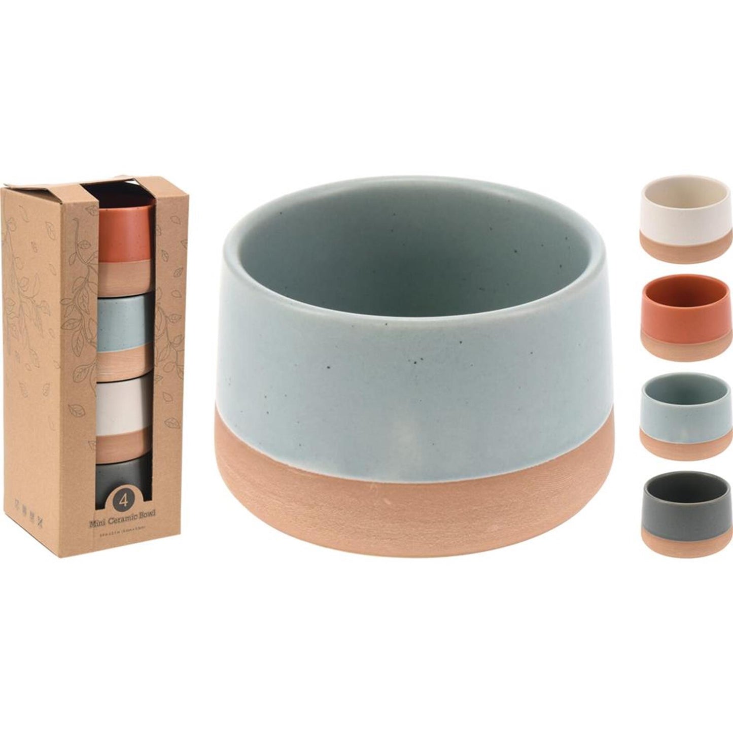 Excellent houseware schalenset 4-delig aardewerk