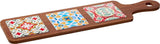 Excellent houseware serveerplateau bamboe aardewerk 49,5x13cm - afbeelding 1