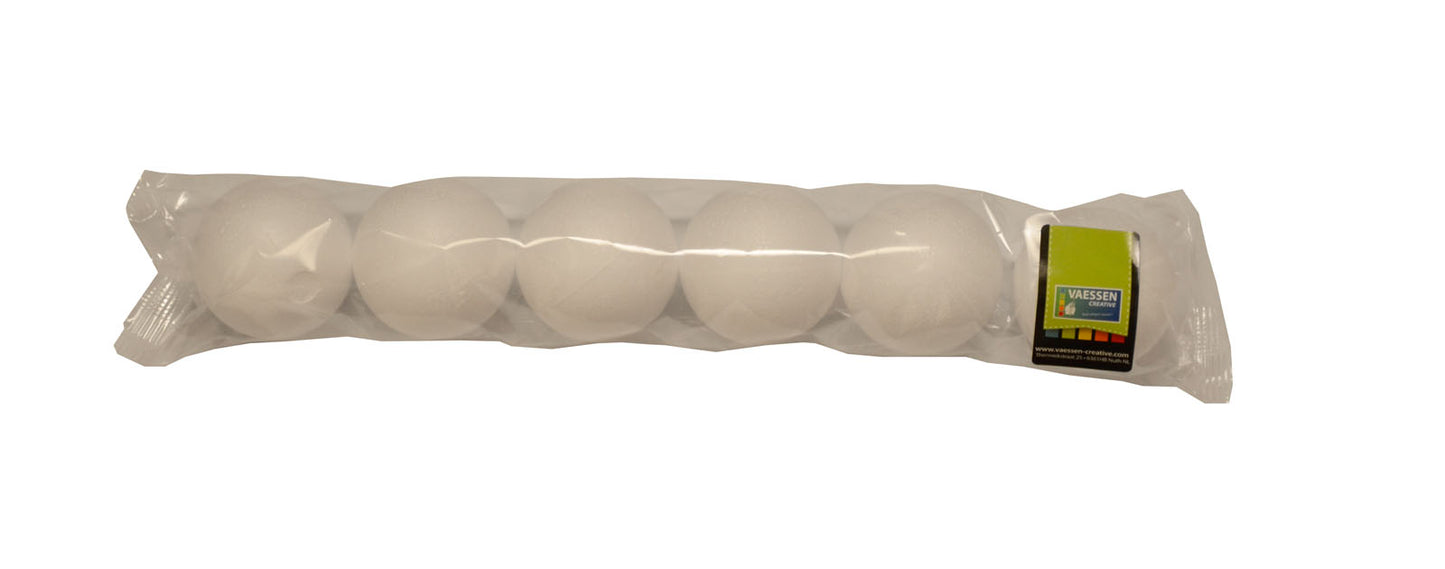 Vaessen creative • piepschuim ballen ø5cm 6pcs