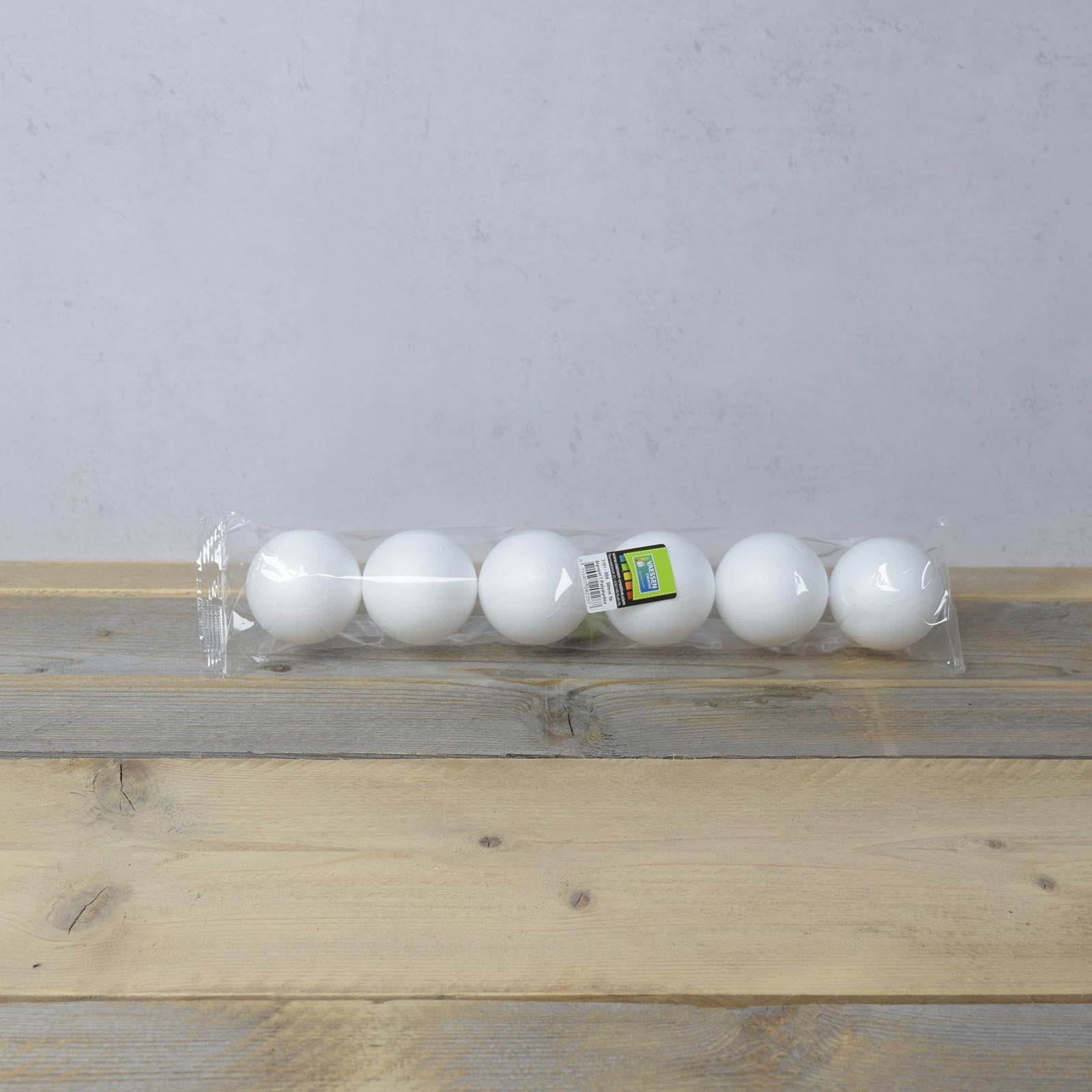 Vaessen creative • piepschuim ballen ø6cm 6pcs