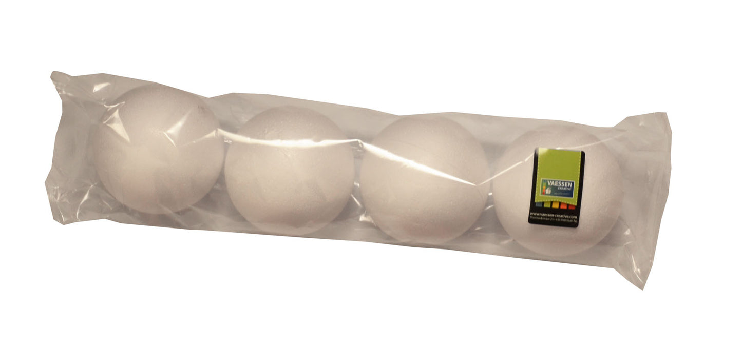 Vaessen creative • piepschuim ballen ø10cm 4pcs