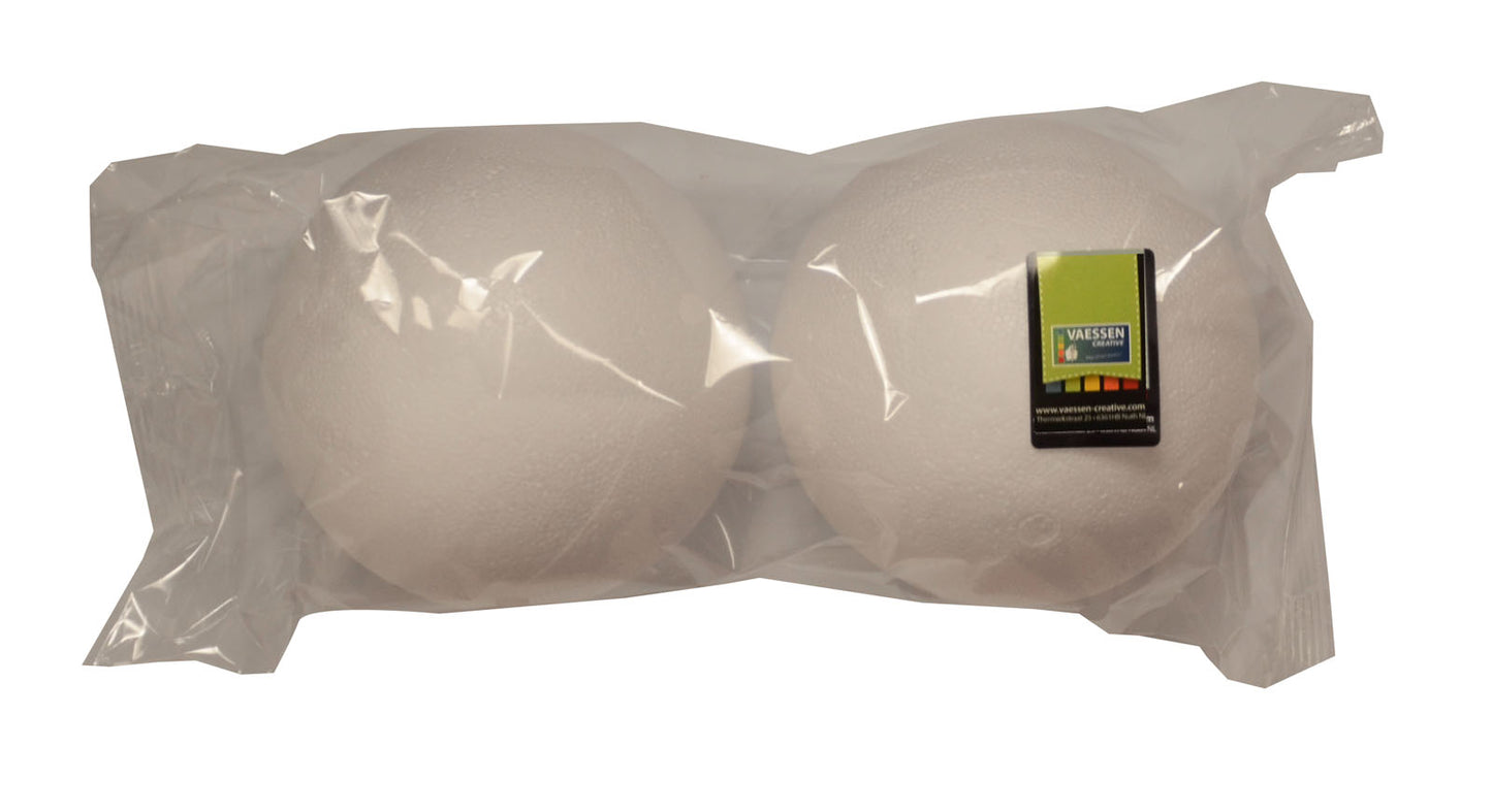 Vaessen creative • piepschuim ballen ø12cm 2pcs