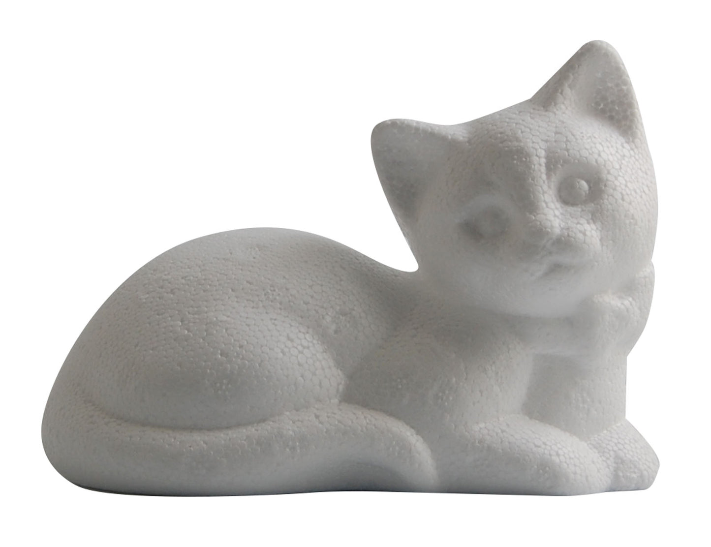 Vaessen creative • piepschuim kat liggend 14cm