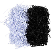 Https: www.cchobby.nl crinkle-papier-l-25-30-cm-b-3-mm-zwart-wit-2x50-gr-1-doos - afbeelding 1