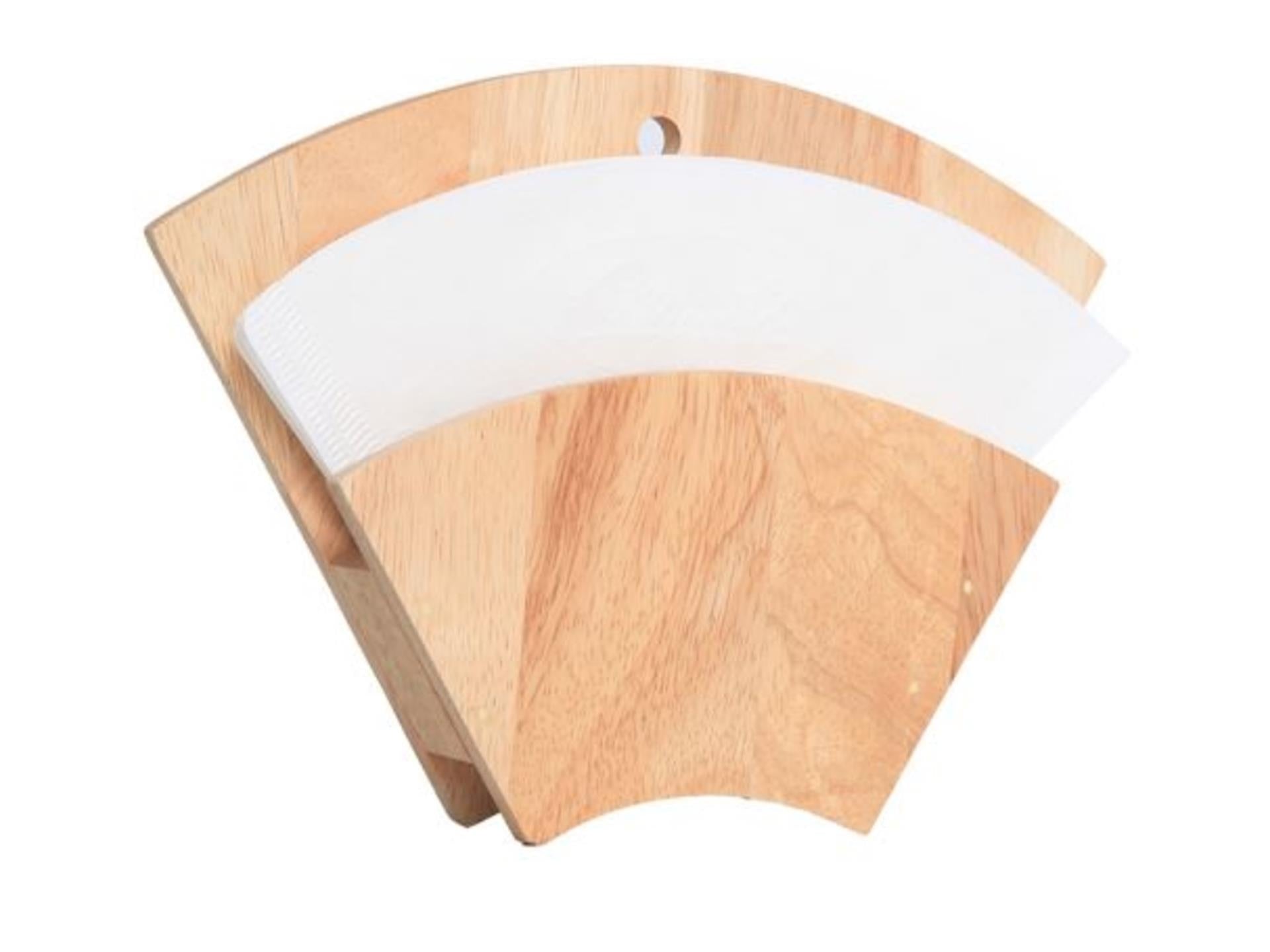 Cosy trendy cosy trendy koffiefilterhouder rubberwood 16x4x22cm