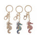 Cosydecor sleutelhanger zeepaard sleutelhanger zeepaard strasssteentjes