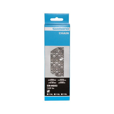 Shimano HG53 Ketting - 9 speed - Zilver - 116 schakels