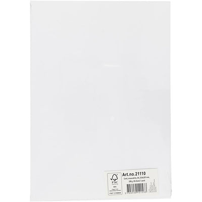 Creativ company knutsel karton, sneeuwwit, a4, 20 vel