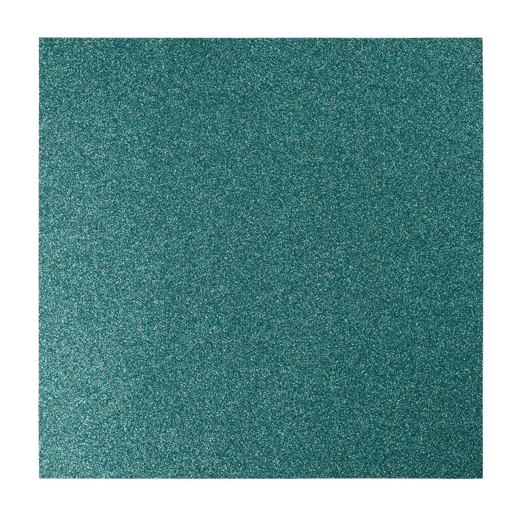 Florence • zelfklevend glitter papier 270g 30,5cm aqua 1x
