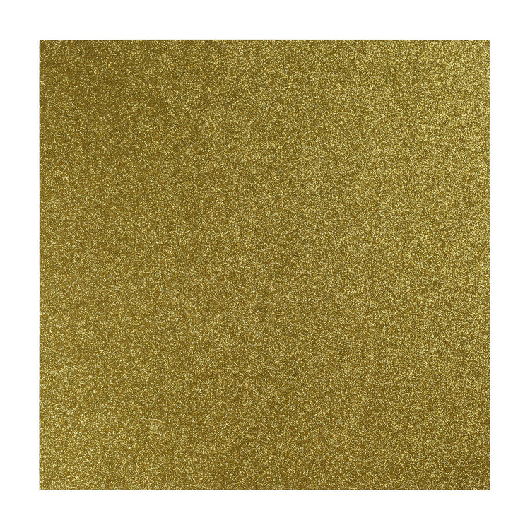 Florence • zelfklevend glitter papier 270g 30,5cm goud geel 1x