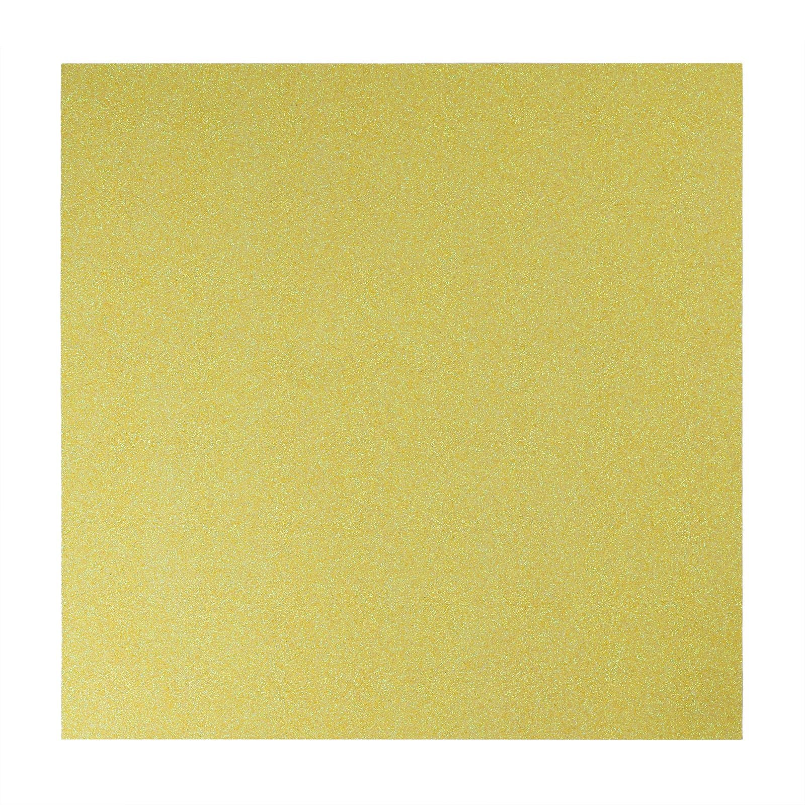 Florence • zelfklevend glitter papier 270g 30,5cm geel 1x