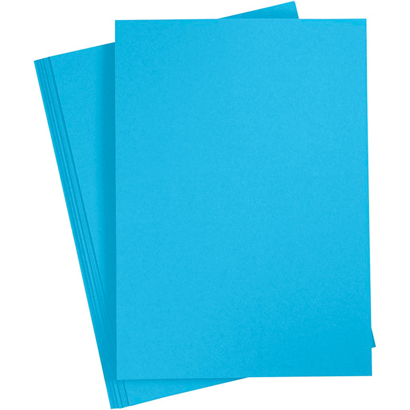 Creativ company gekleurd karton helder blauw a4, 20 vel