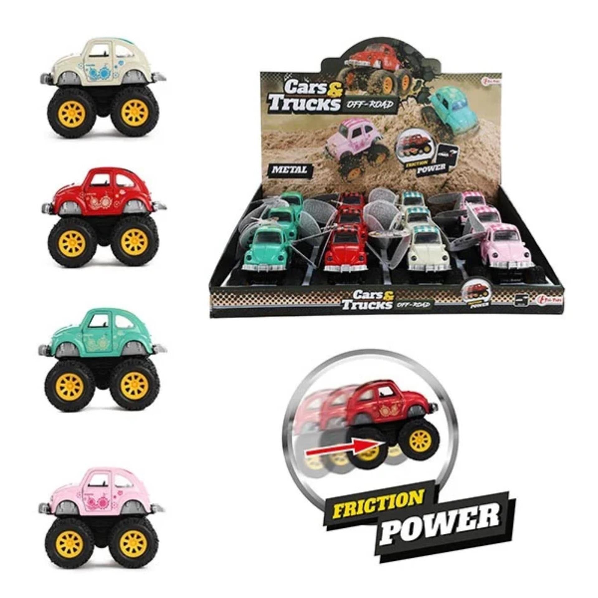 Toi-toys toi toys cars trucks monster kever frictie 7,5x10x8cm
