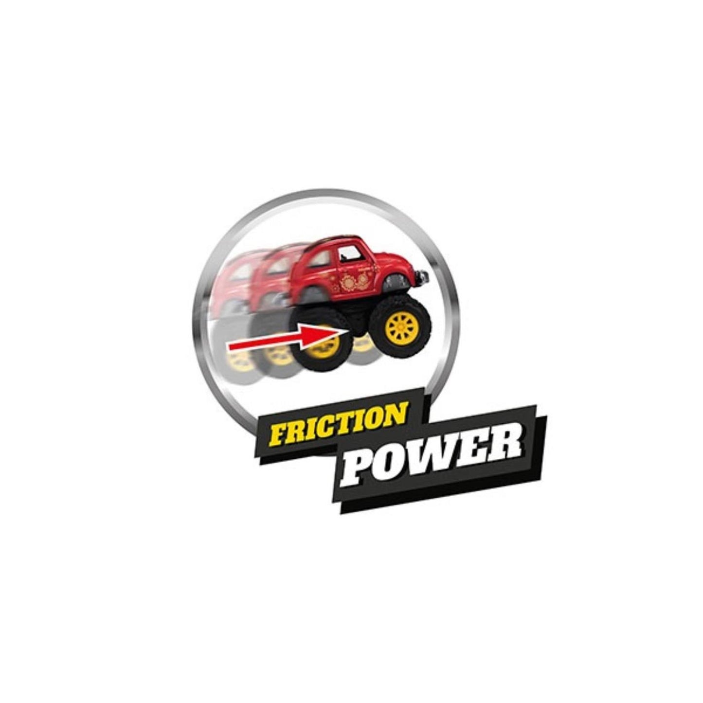 Toi-toys toi toys cars trucks monster kever frictie 7,5x10x8cm