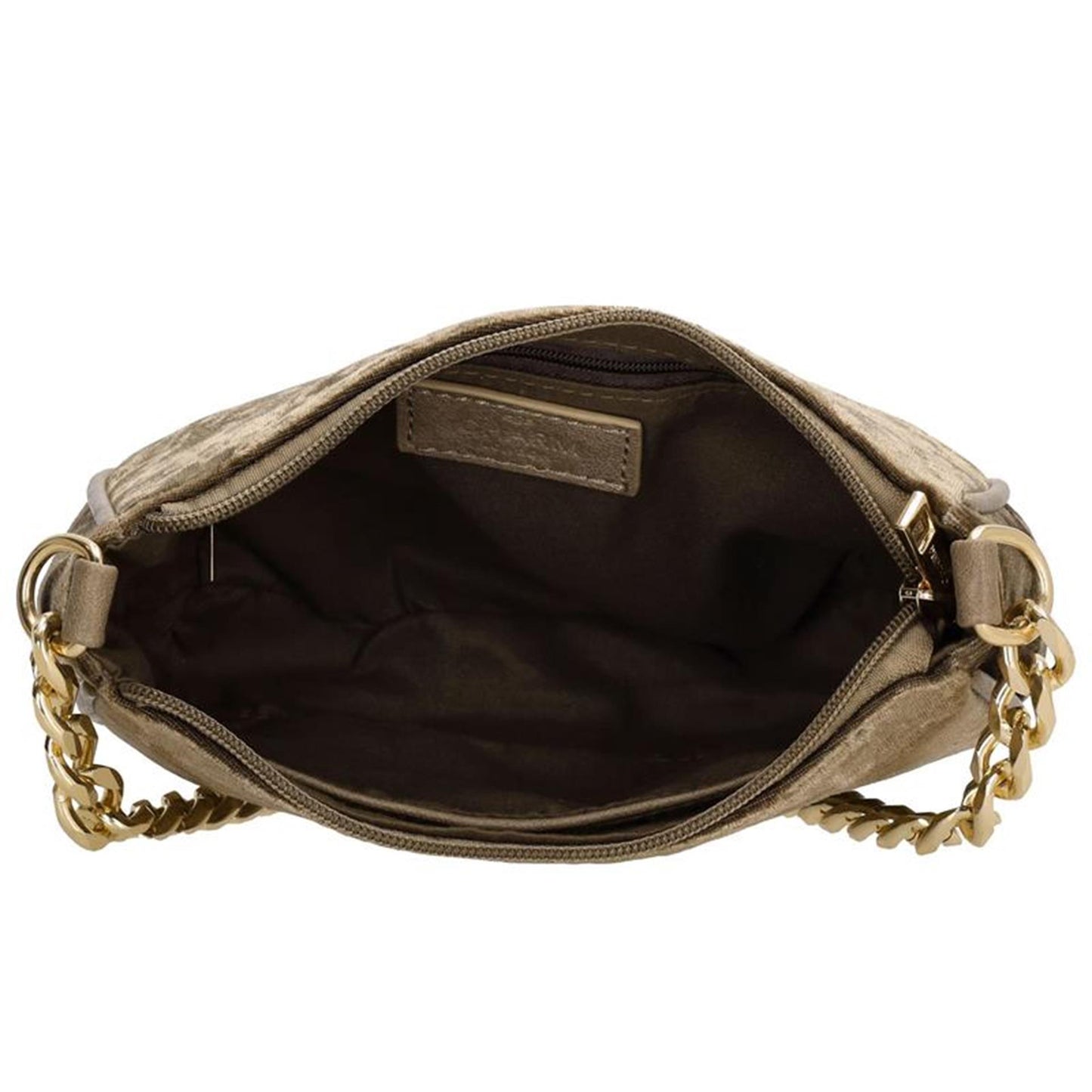 Charm london velvet schoudertas  brons 20x5x13cm