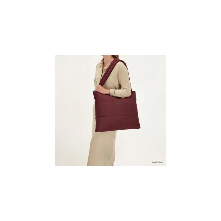 Beagles calvia shopper 40x55x7cm bordeaux rood