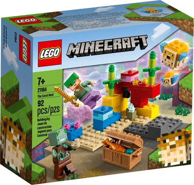 lego minecraft 21164 het koraalrif