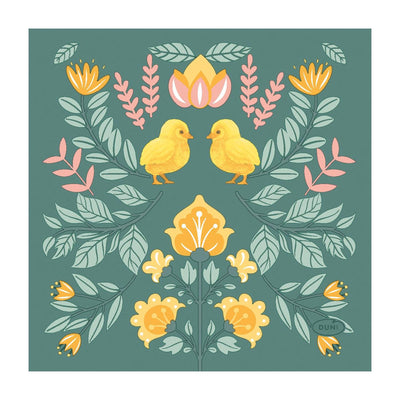 Duni servetten ornament easter 3-laags tissue 24x24cm