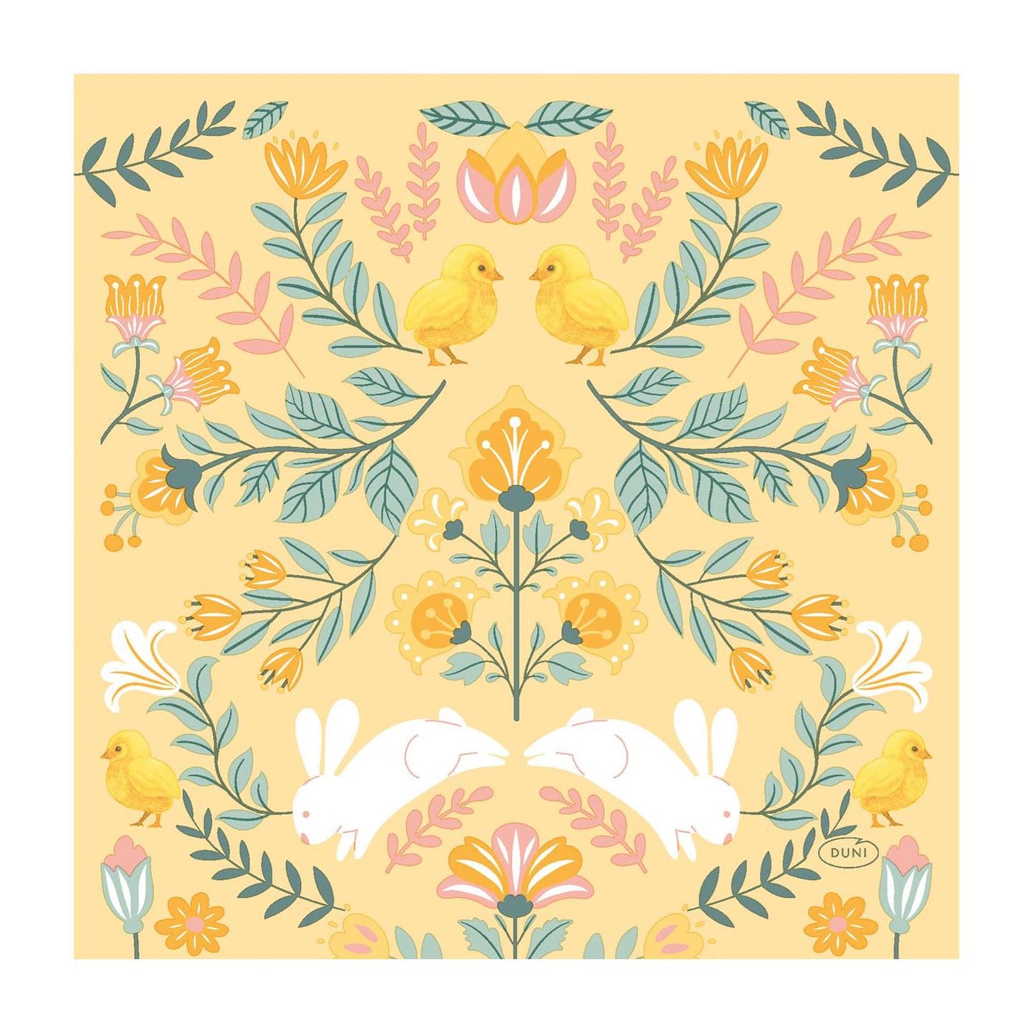 Duni servetten ornament easter 3-laags tissue 33x33cm