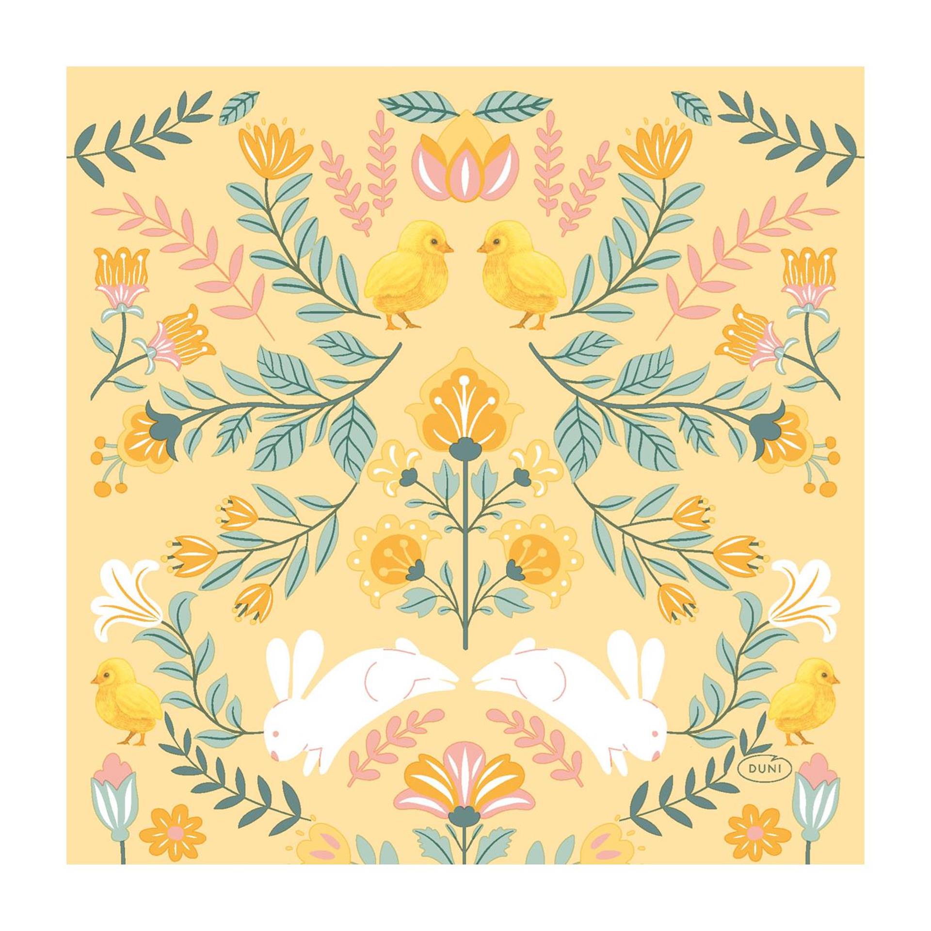 Duni servetten ornament easter 3-laags tissue 33x33cm