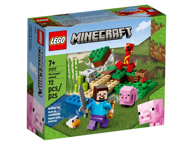 lego minecraft 21177 the creeper hinderlaag