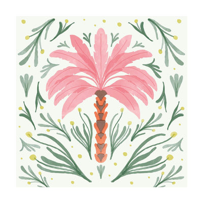 Duni servetten palm oasis 3-laags tissue 24x24cm