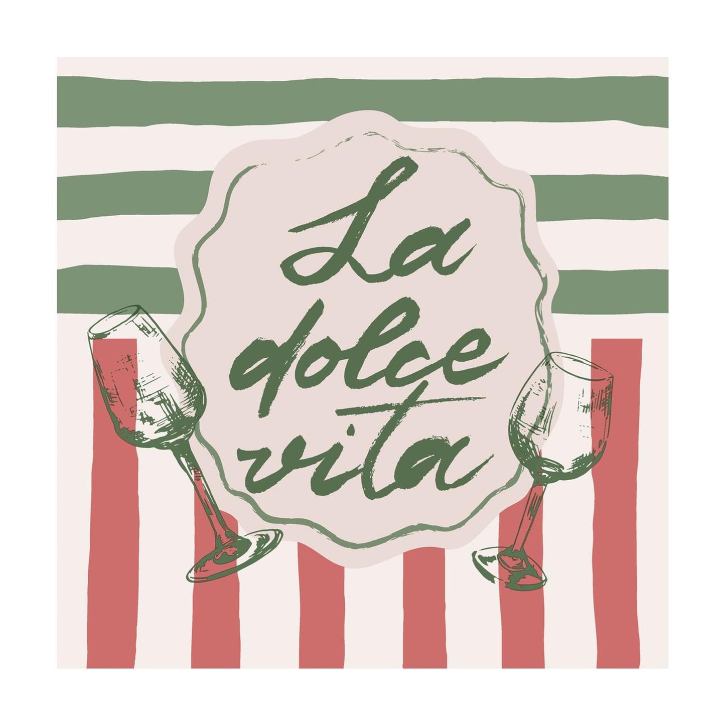 Duni servetten la dolce vita 3-laags tissue 33x33cm