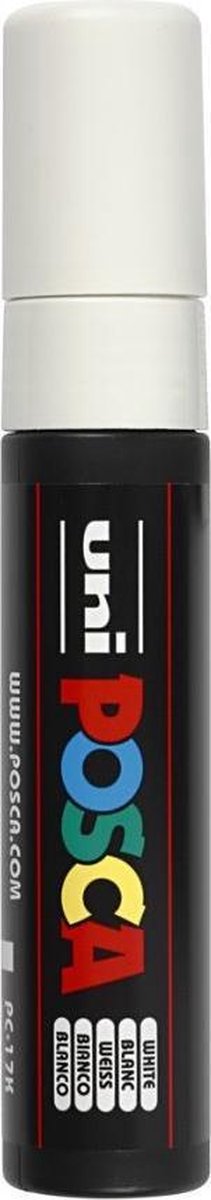 Posca uni-ball paint marker op waterbasis pc-17k wit