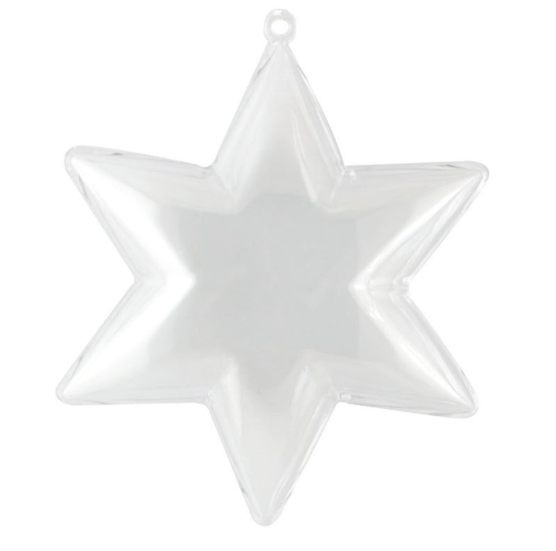 Vaessen creative • plastic ster 2-delig 10cm 250pcs