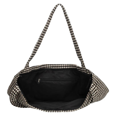 Beagles shopper pied de poule zwart