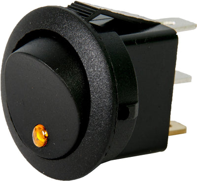 Hp wippschalter rocker switch mini round led yellow