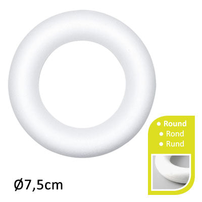 Vaessen creative • piepschuim ring ø7,5cm