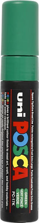 Posca uni verfmarker 17k groen - blokpunt 15mm