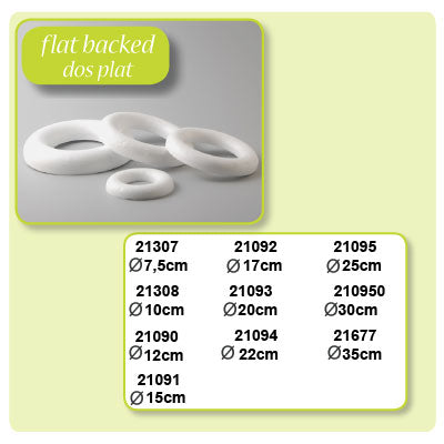 Vaessen creative • piepschuim ring halfplat ø7,5cm