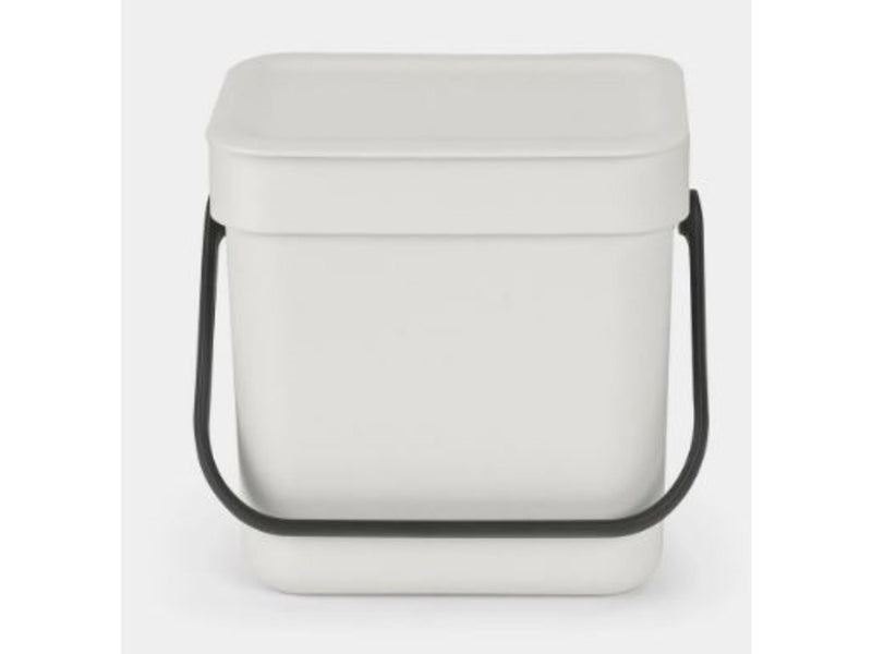 Brabantia sort go afvalbak 3l grijs