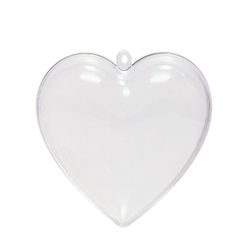 Vaessen creative • plastic hart 2-delig 10cm 5pcs
