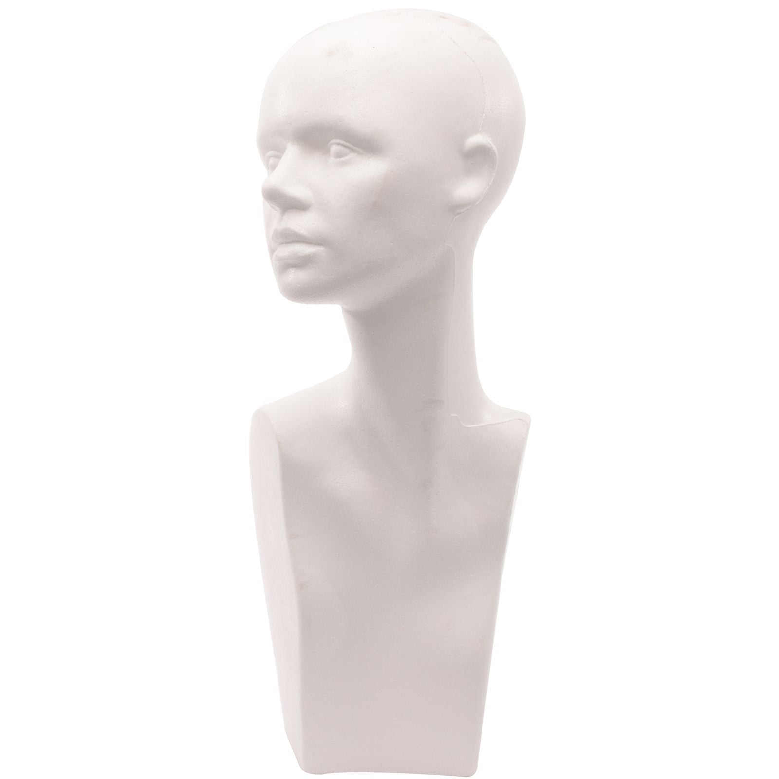 Vaessen creative • piepschuim hoofd vrouw met buste 51cm