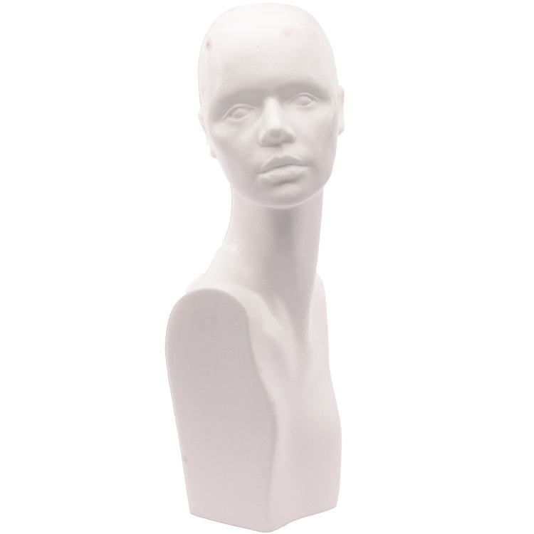Vaessen creative • piepschuim hoofd vrouw met buste 51cm