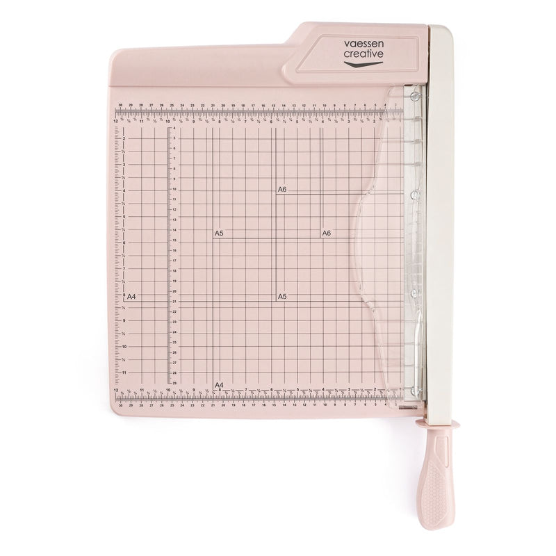 Vaessen creative • guillotine papiersnijder 30,5x30,5cm roze