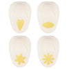 Vaessen creative • figuurpons set hart bloemblaadje bloemen 4st.