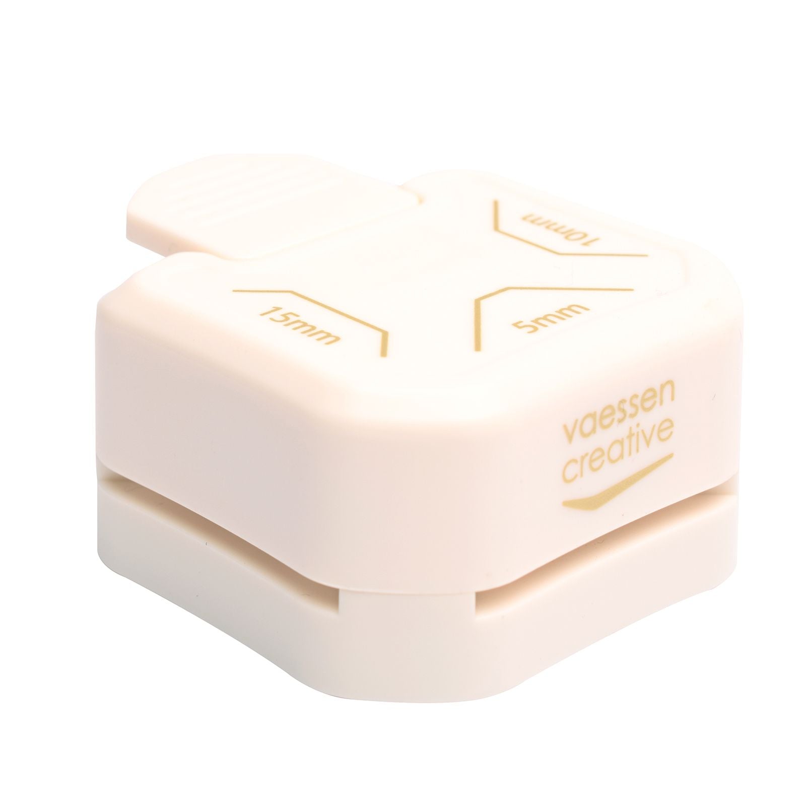 Vaessen creative • 3-in-1 hoekpons diagonaal 5-10-15mm