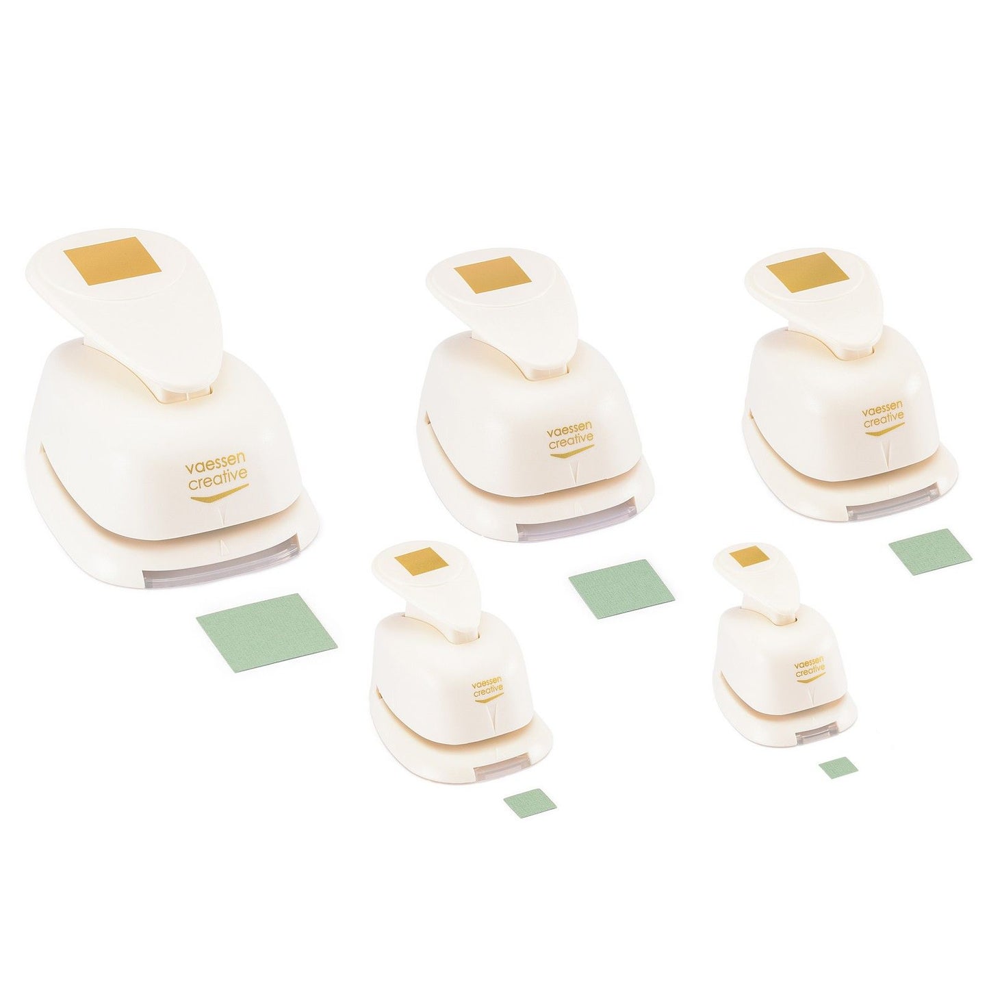 Vaessen creative • figuurpons set vierkanten 5st.