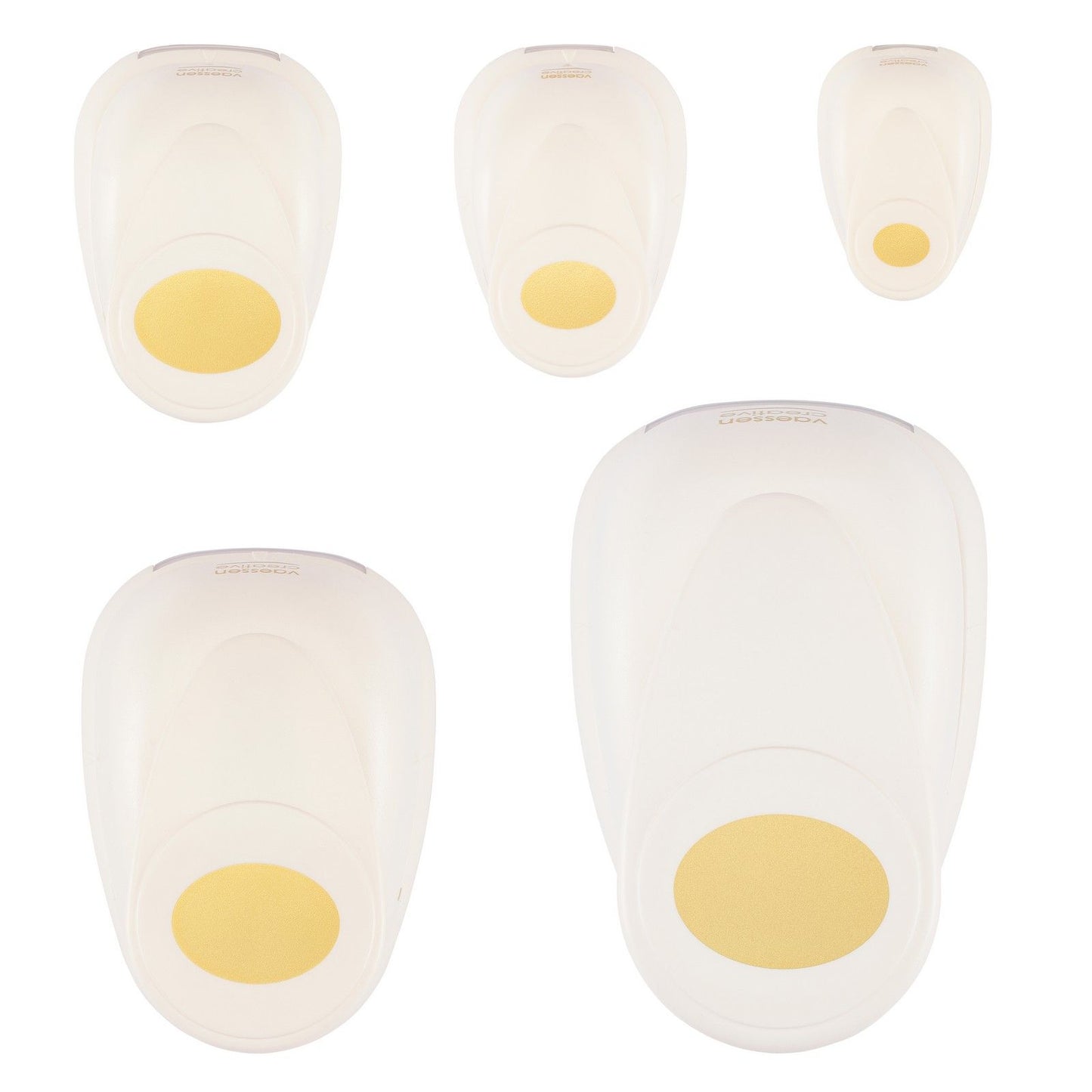 Vaessen creative • figuurpons set ovalen 5stuks