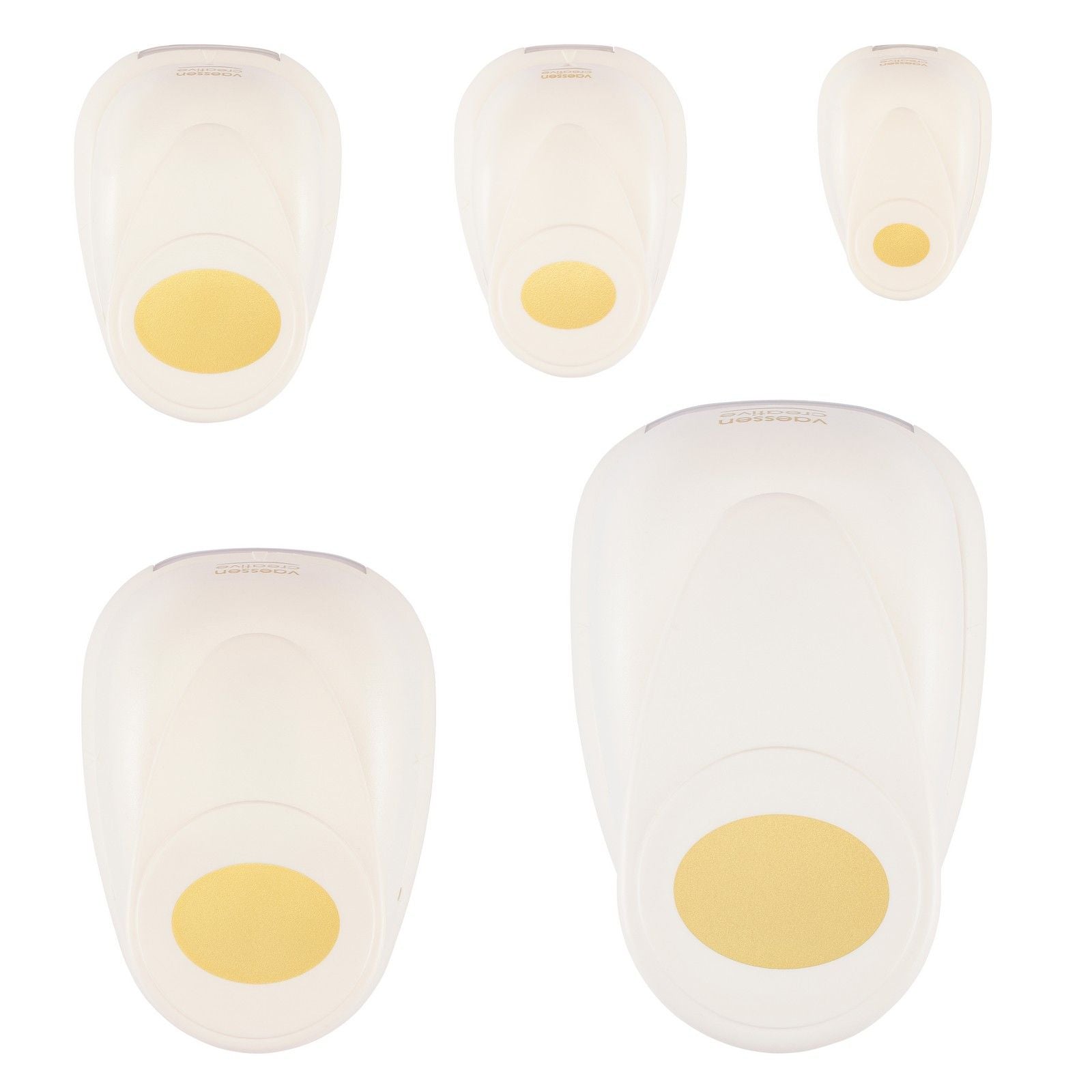 Vaessen creative • figuurpons set ovalen 5stuks