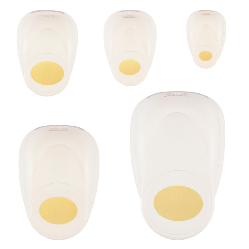 Vaessen creative • figuurpons set ovalen 5stuks