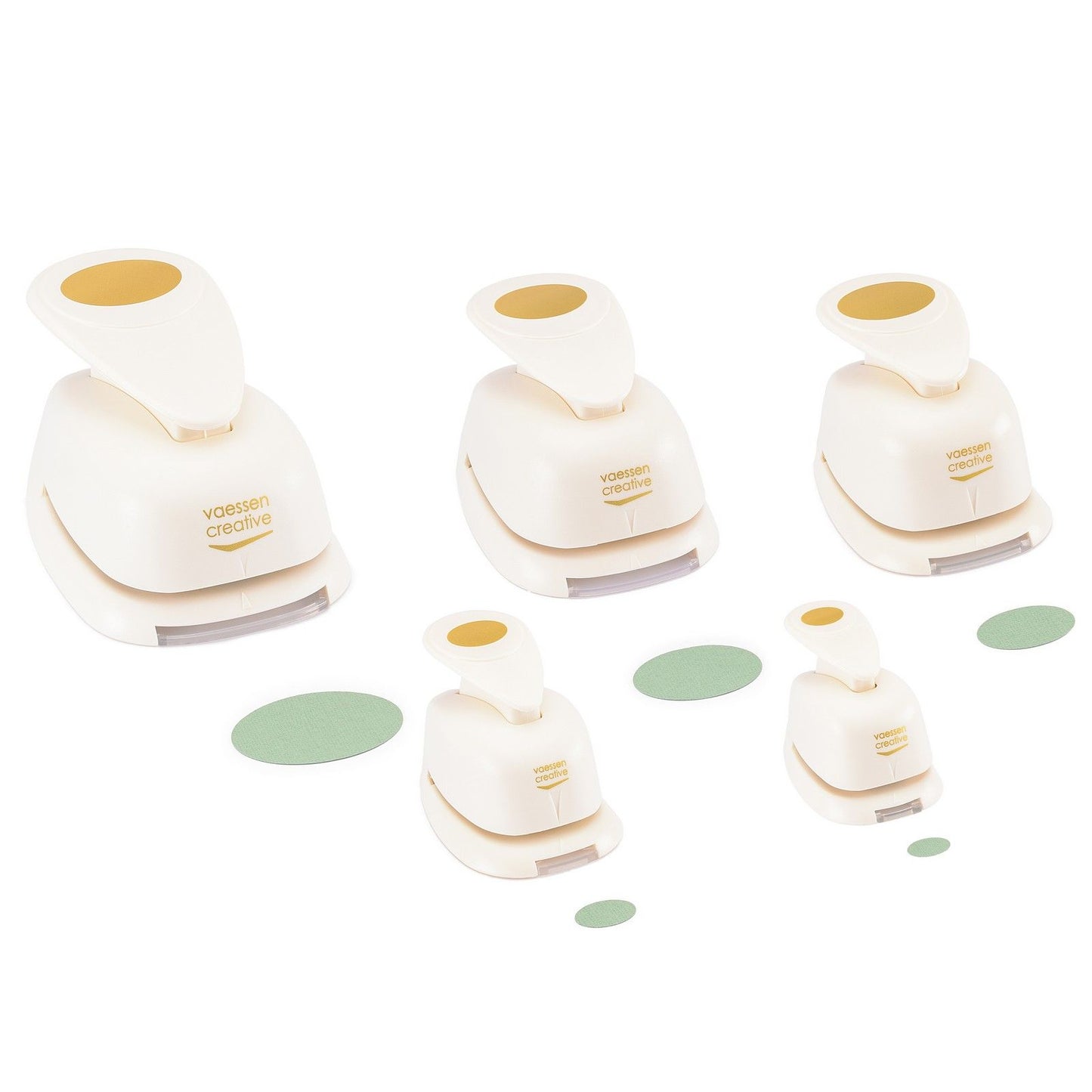 Vaessen creative • figuurpons set ovalen 5stuks
