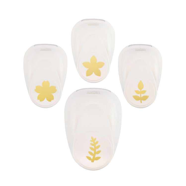 Vaessen creative • figuurpons set bloem en blad 4st.